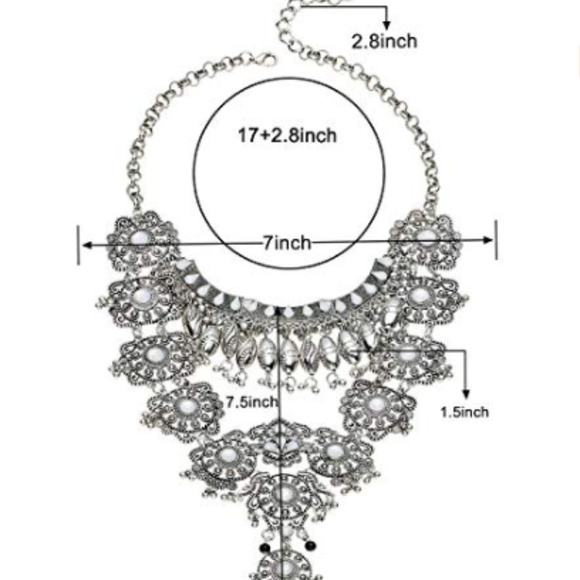 RE-STOCK !! Vintage Style Boho Statement Necklace - Picture 5 of 7
